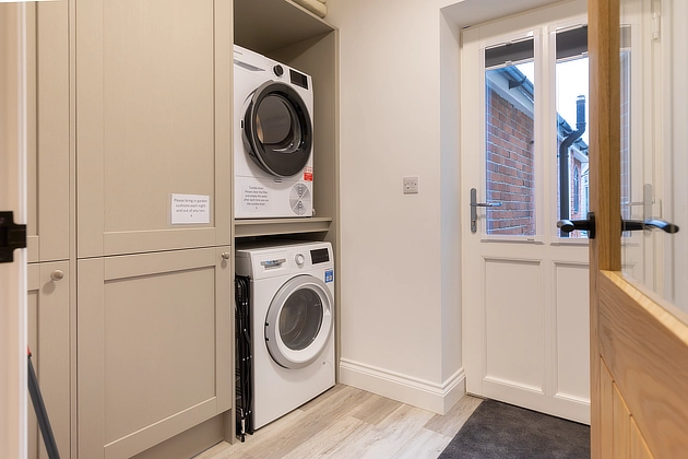 Barnfield Lodge's downstairs utility room