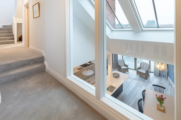 Barnfield Lodge's first floor corridor